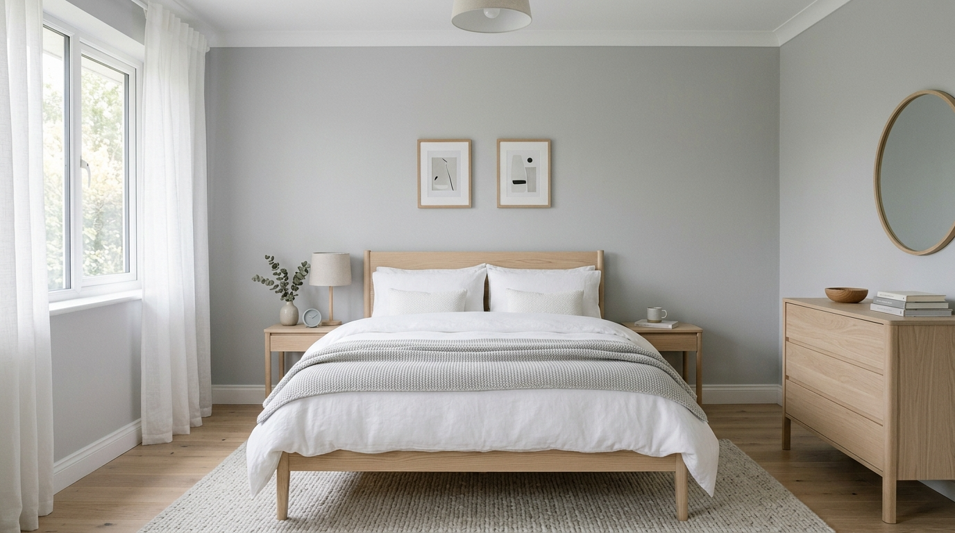 Add soft grey in textiles for calm